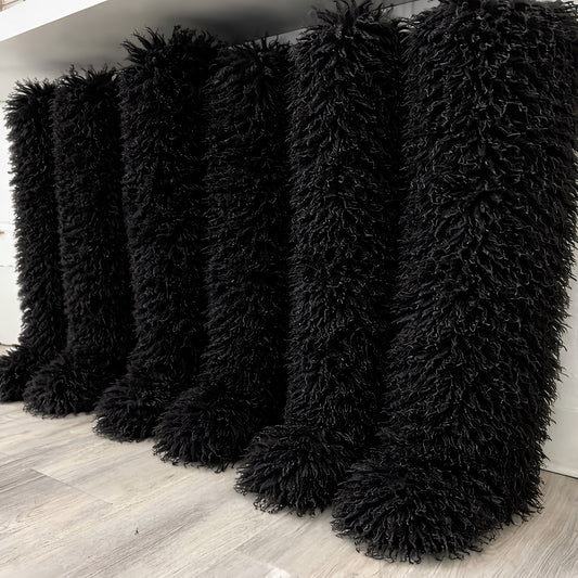 Black Mongolian Boots